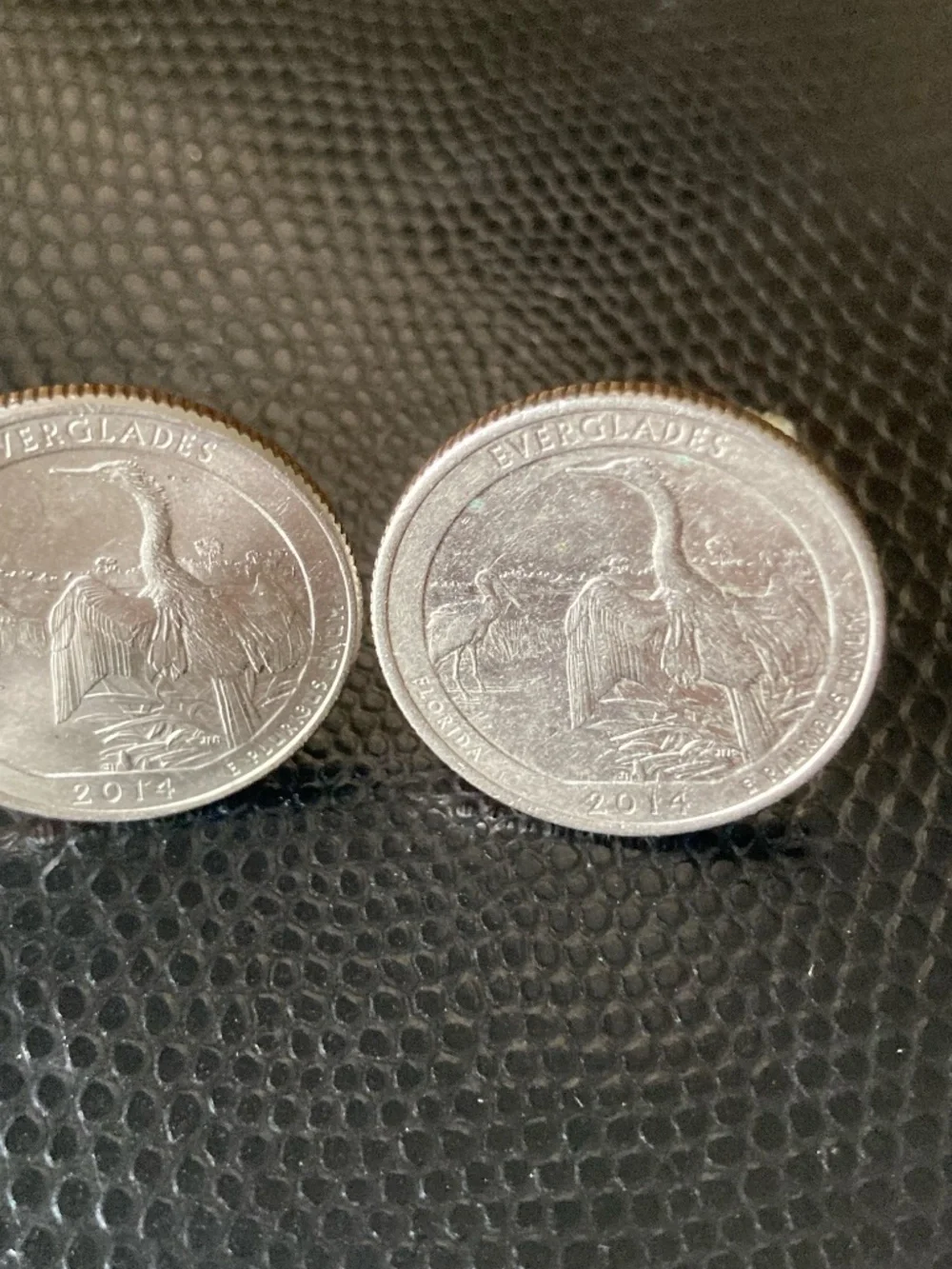 2014 Everglades National Park Quarter Cufflinks Florida Bird Coin Handmade Men’s